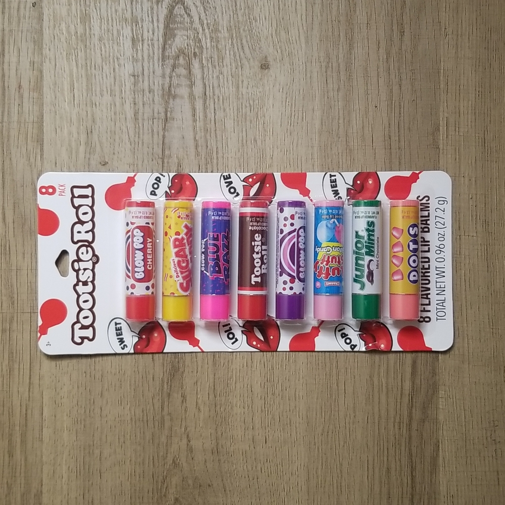 Tootsie roll lip balm 8ct